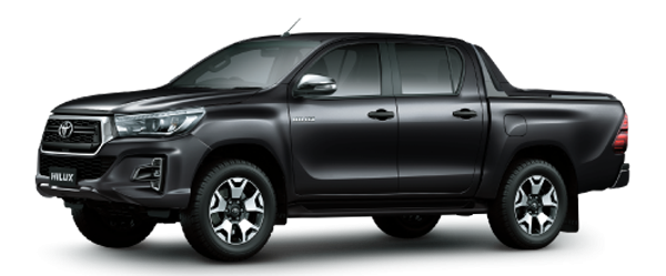 Toyota Black Hilux 600x249px