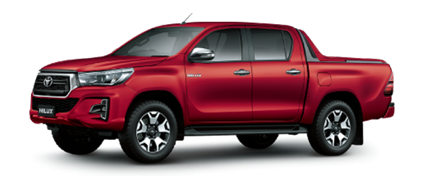 Toyota Red Hilux 600x249px